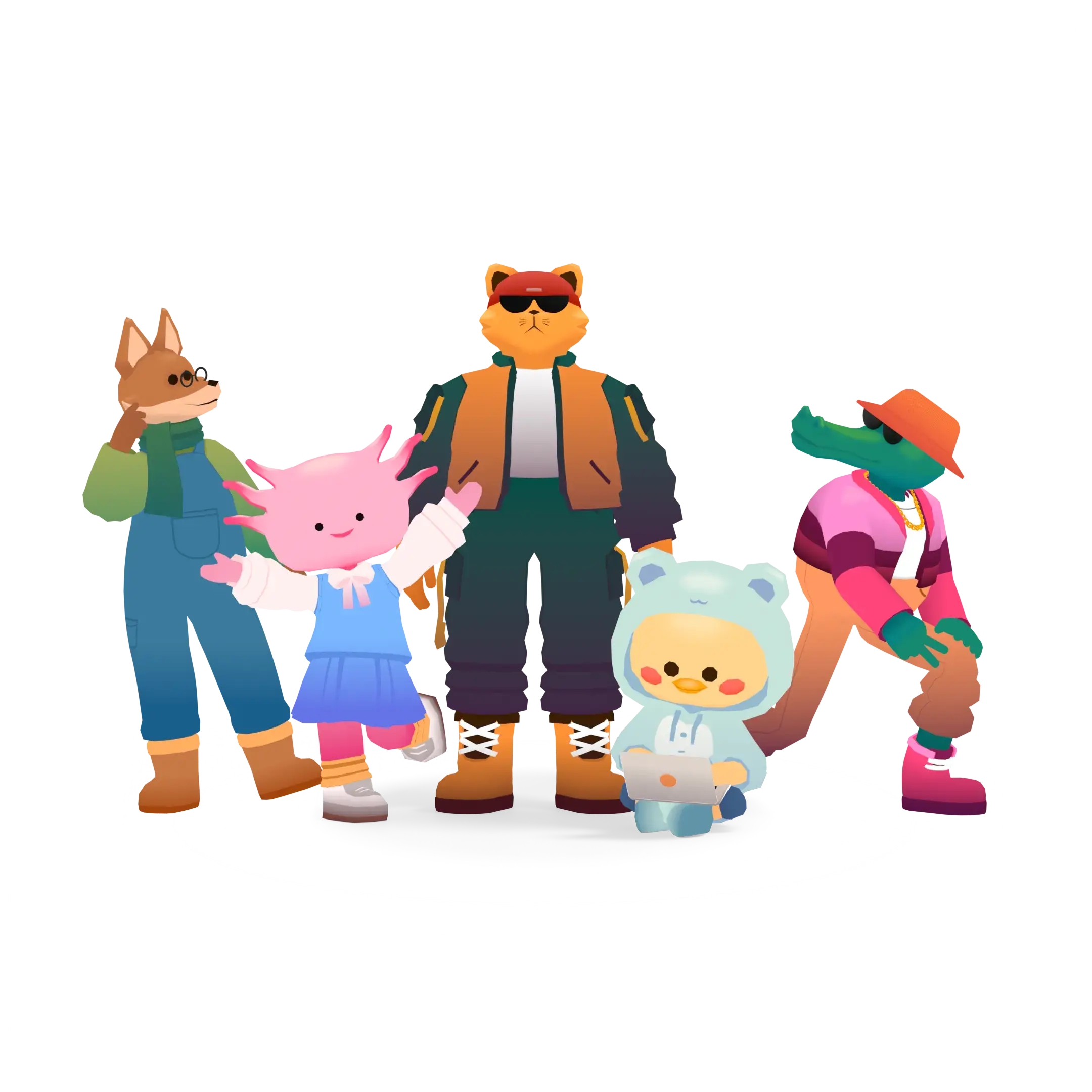 Orenji Studio team characters